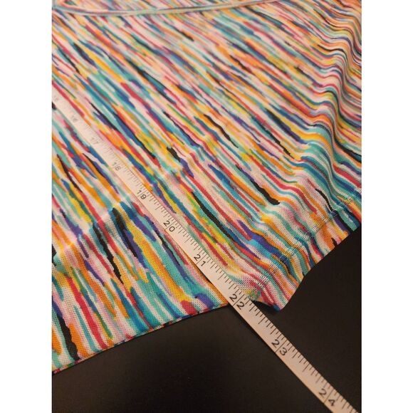 Anne Cole Signature multi colored semi sheer bathing suit cover up size small - Picture 6 of 8